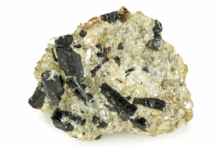 Black Tourmaline (Schorl) Crystals With Mica - Virginia #244879